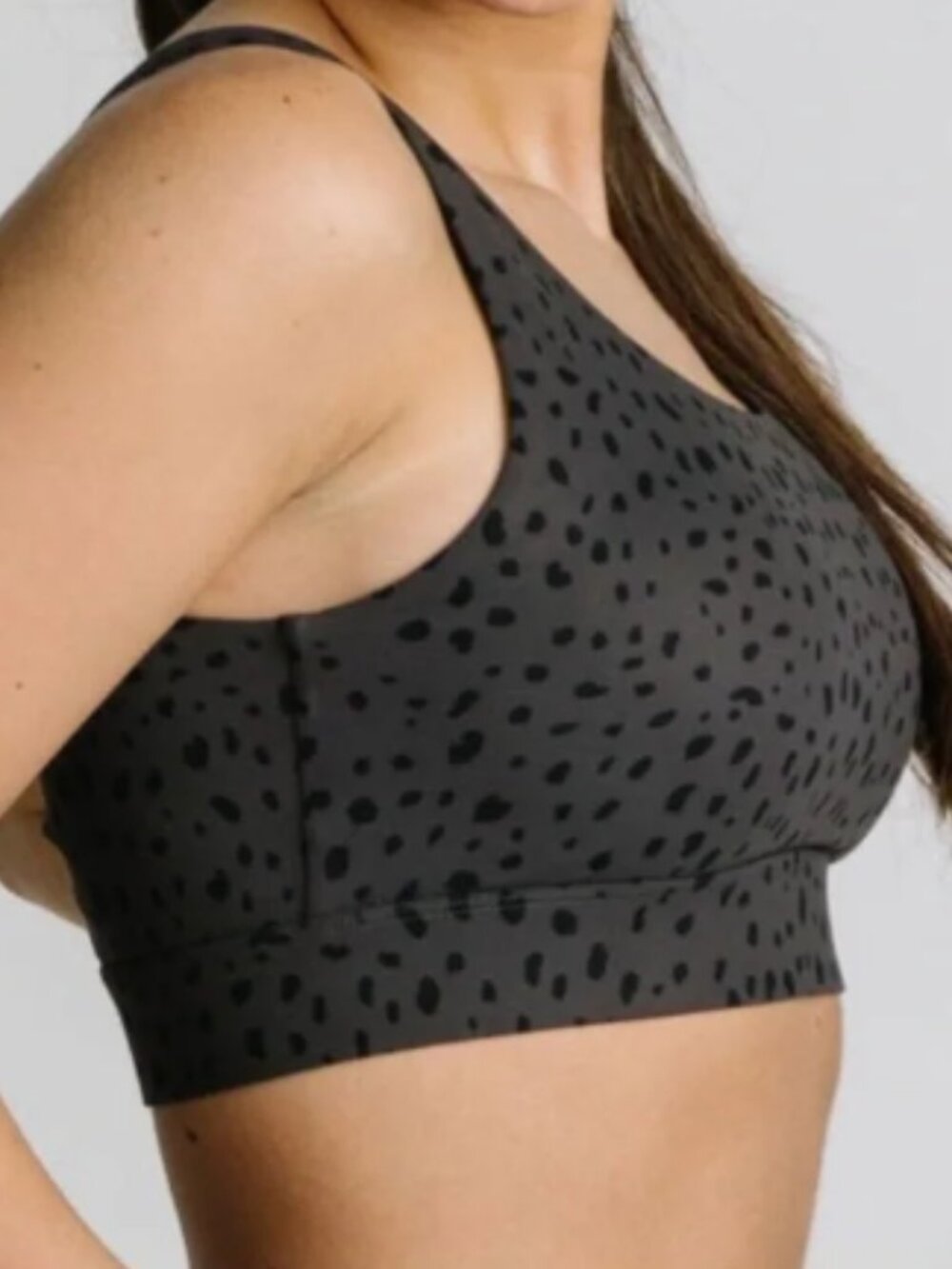 Zyia Twist Radiant Bra-Gray Jaquar-Size L